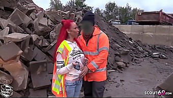 Redhead Teen Seduced By Strange Worker For A Brutal And Public Encounter