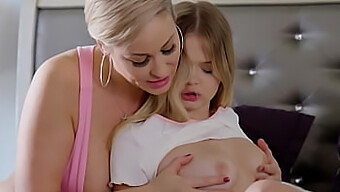 Homemade Lesbian Video: Big Tit Milf Fucks Her Step Daughter