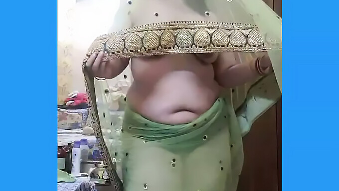 Indian Wife In A Net Saree Seduces Her Husband